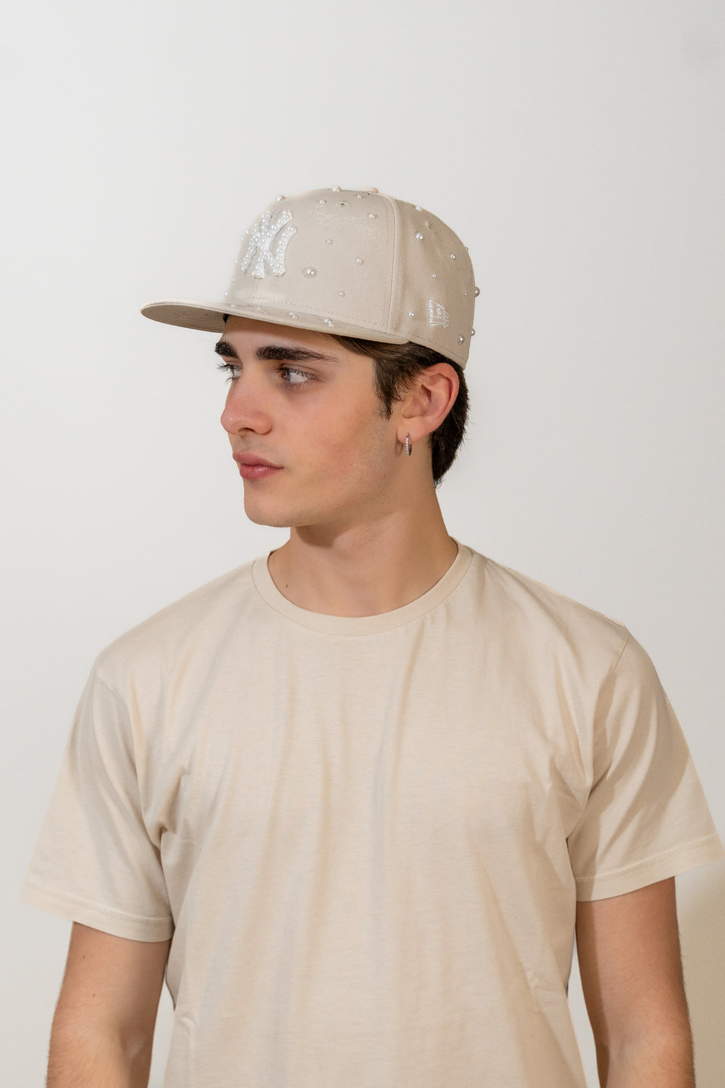 FITTED New York Beige Distressed Pearl