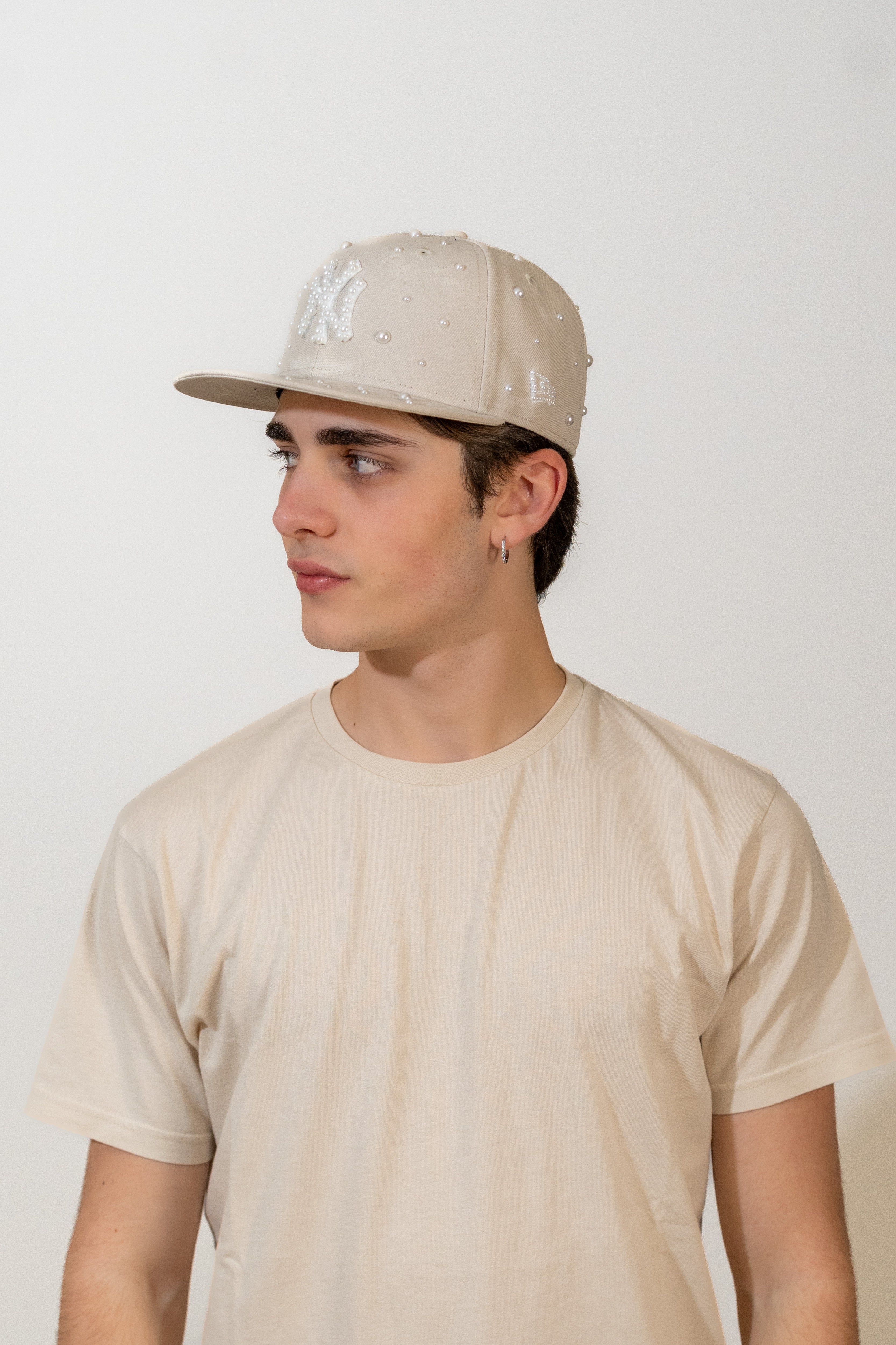 FITTED New York Beige Distressed Pearl