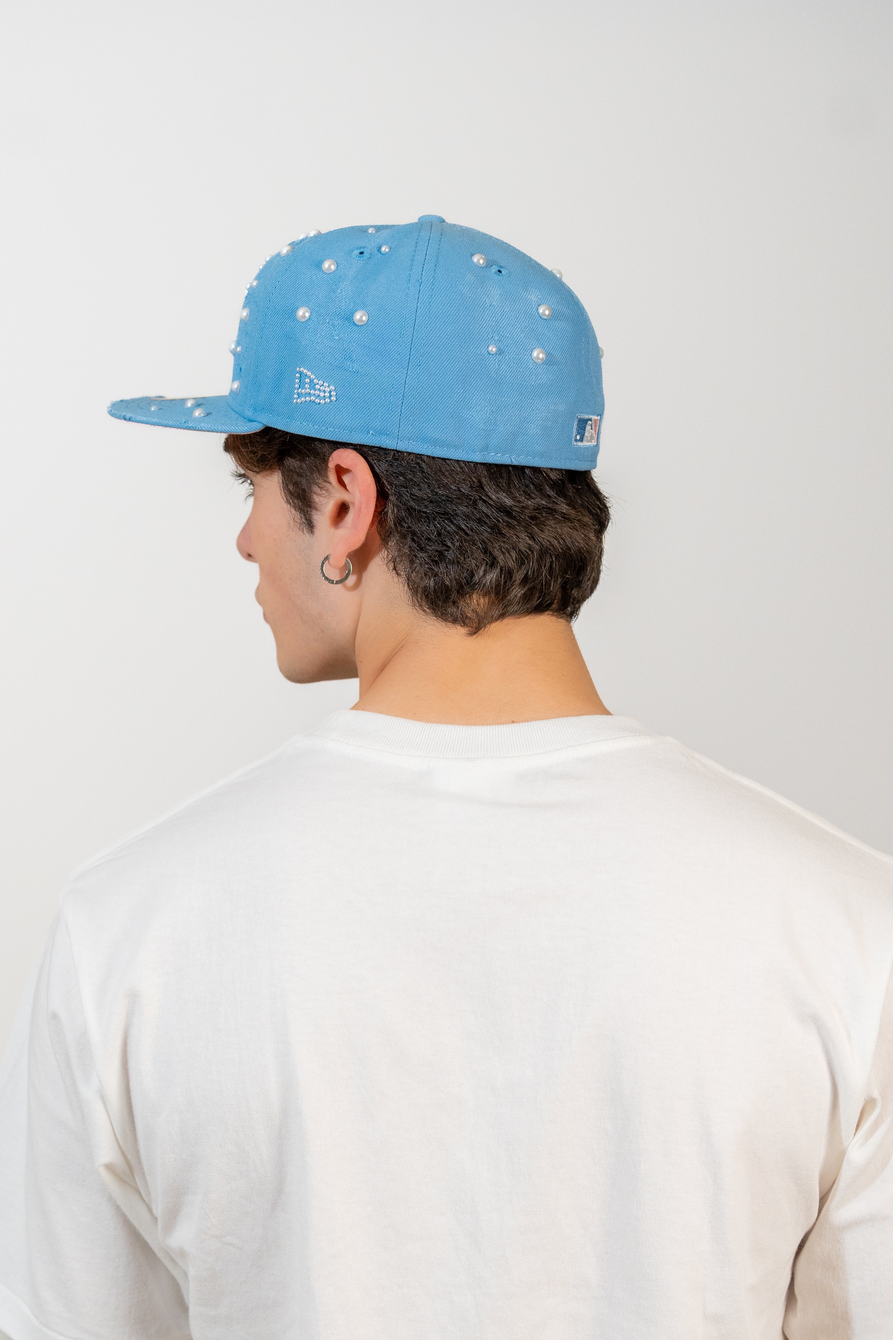 FITTED New York Blue Distressed Pearl