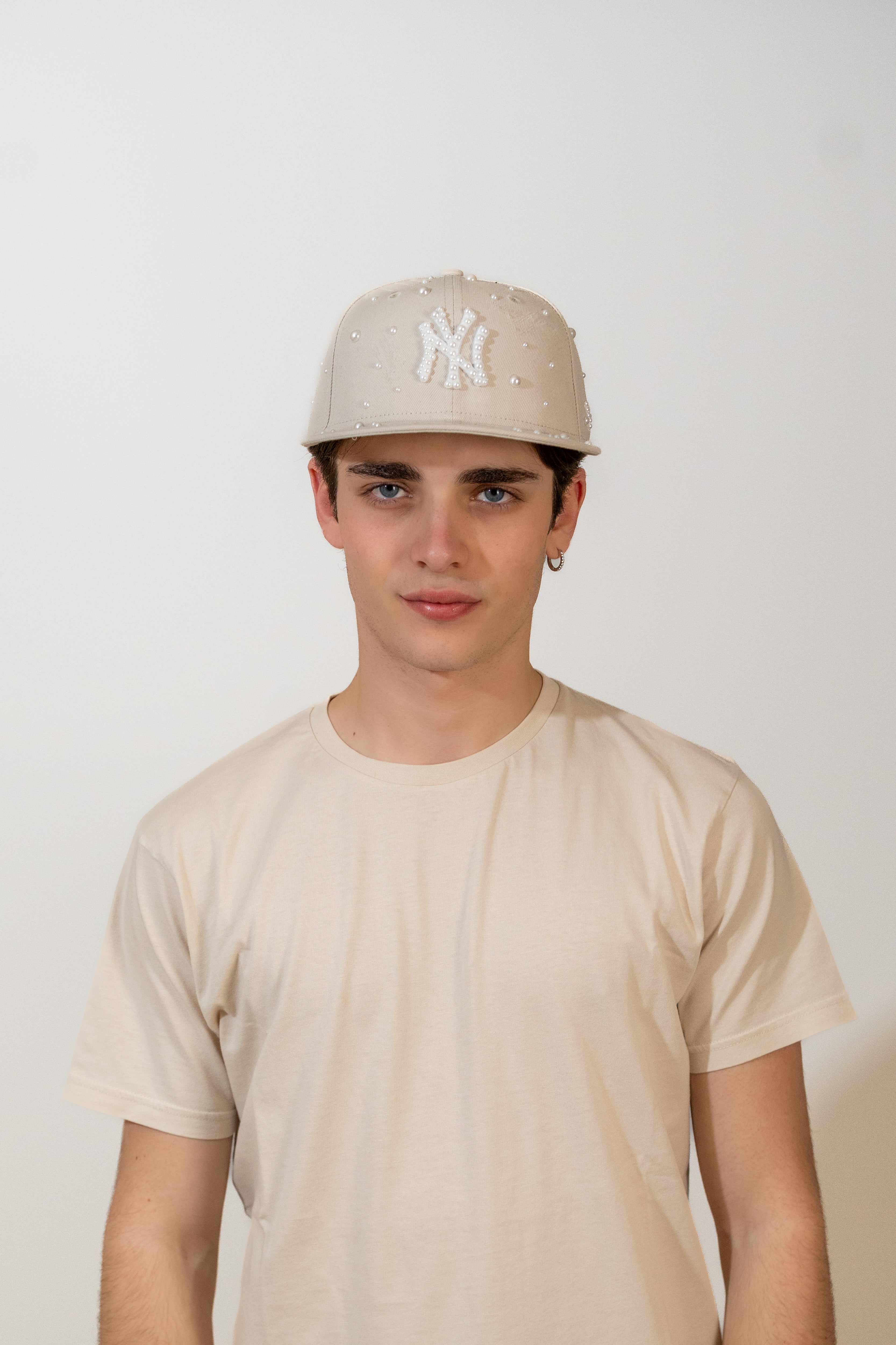 FITTED New York Beige Distressed Pearl