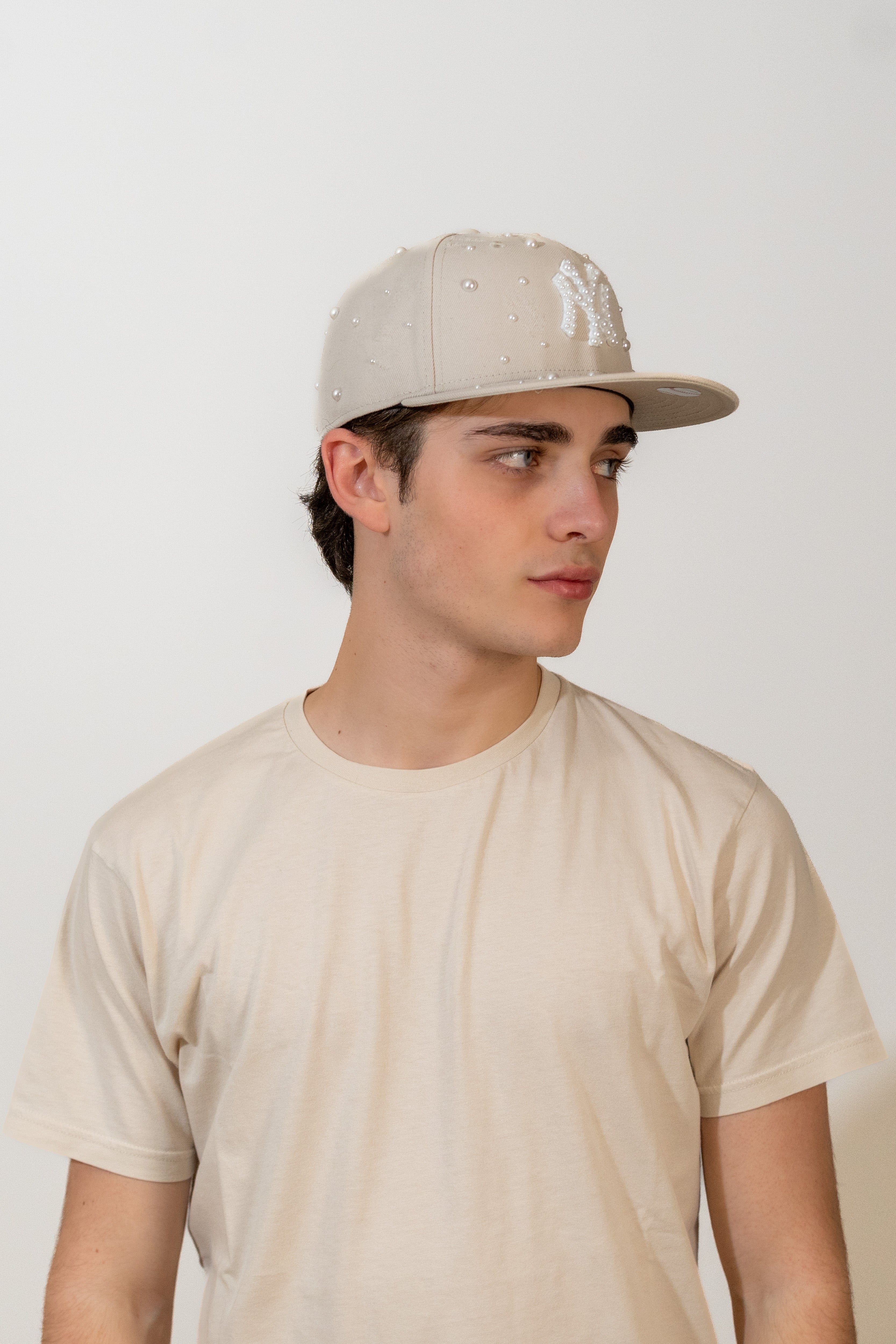 FITTED New York Beige Distressed Pearl