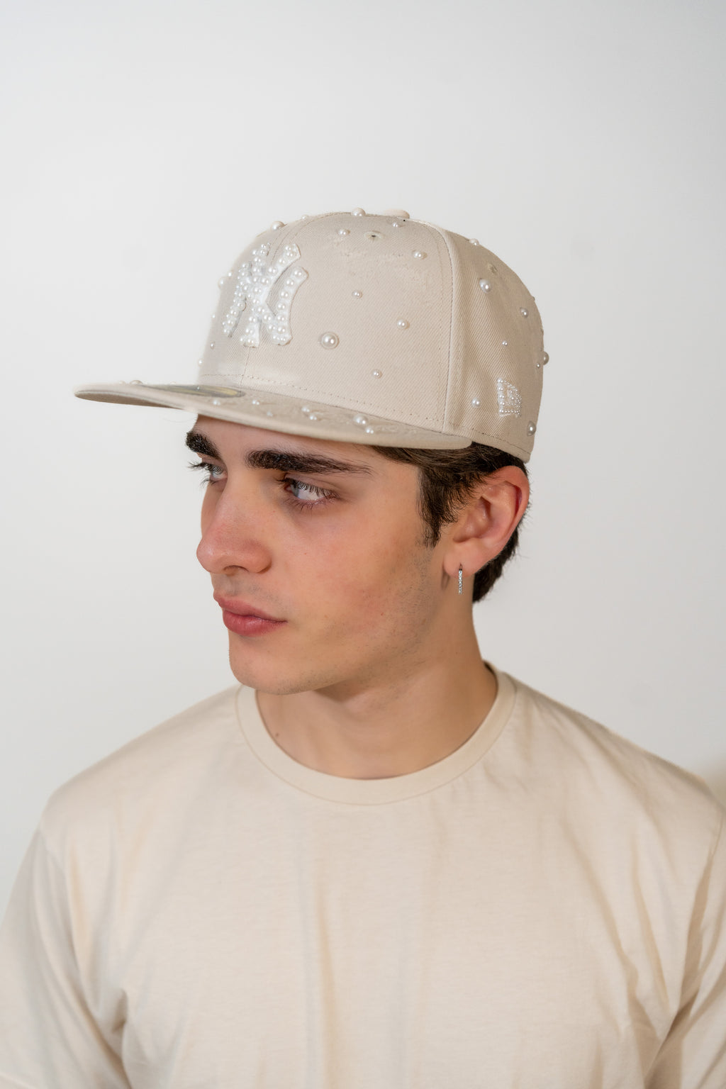 FITTED New York Beige Distressed Pearl