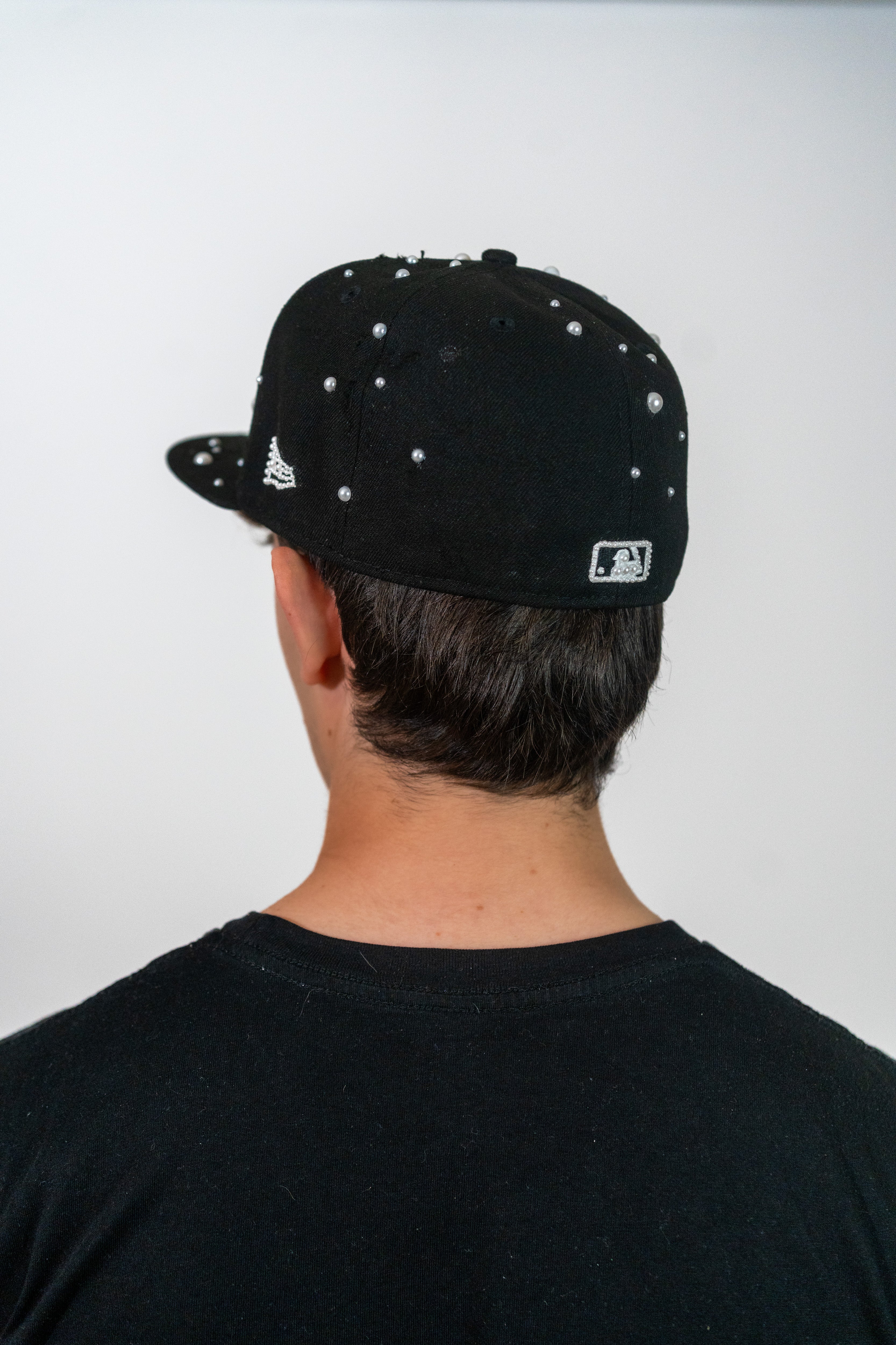 FITTED New York Black Distressed Pearl