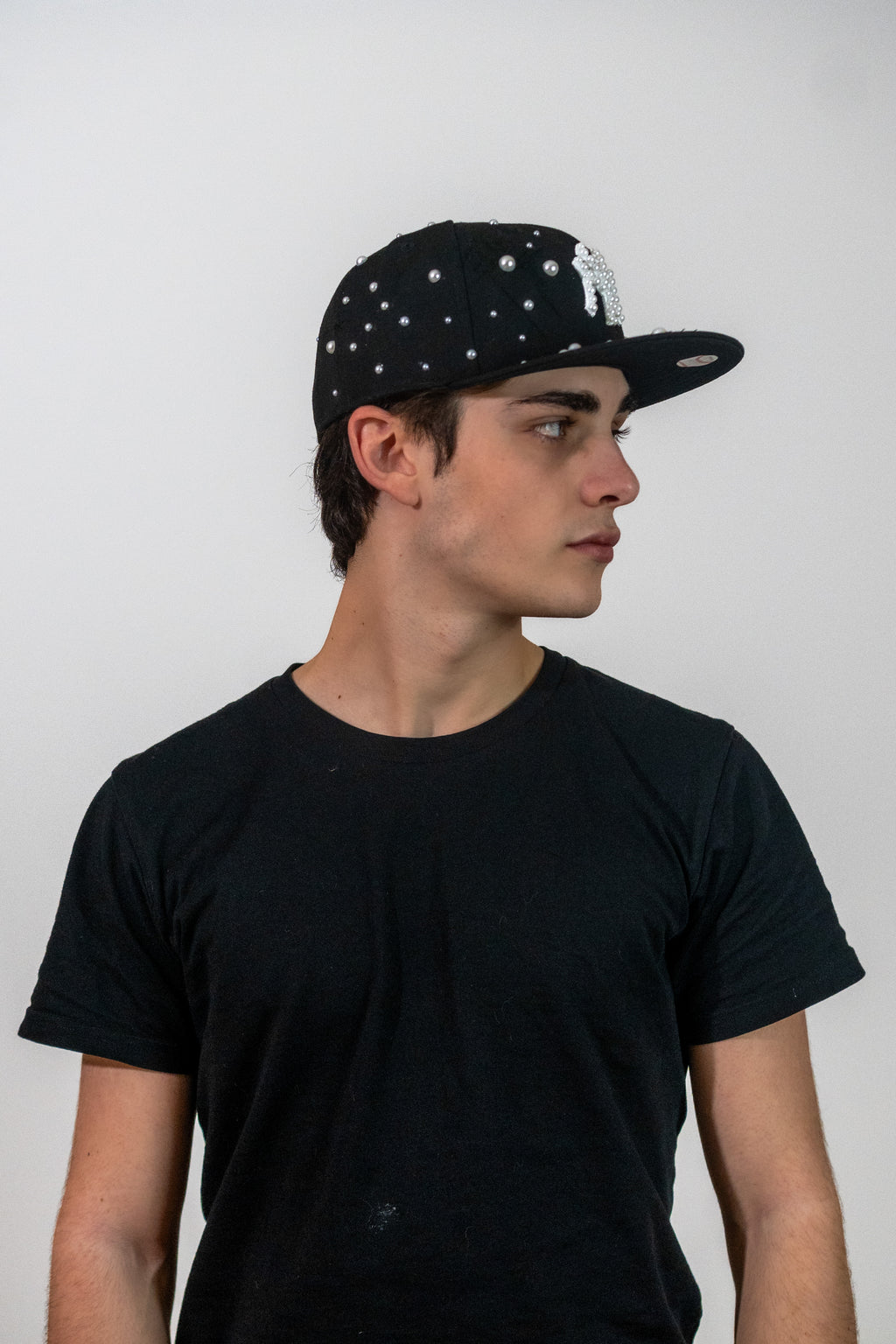 FITTED New York Black Distressed Pearl