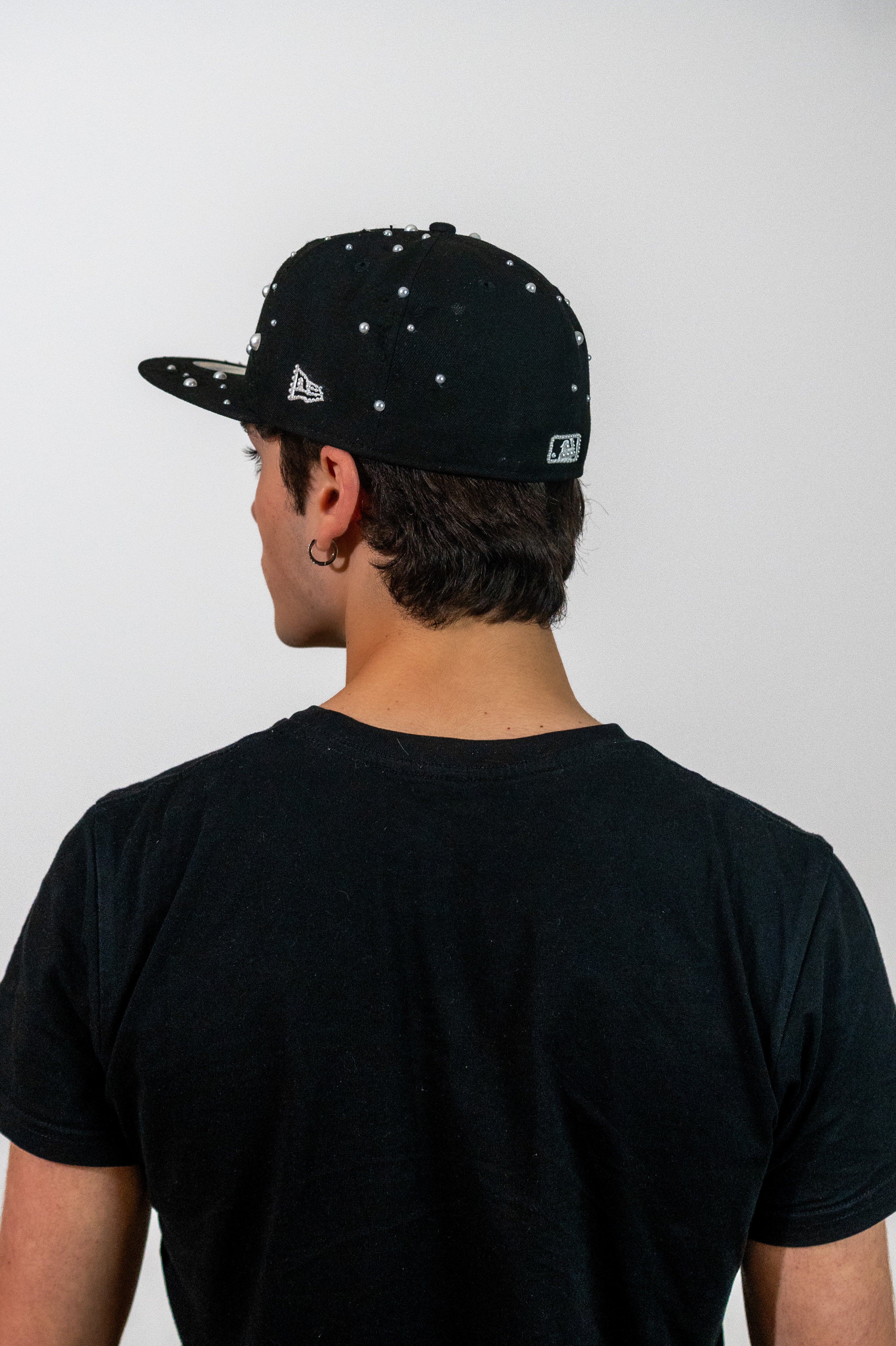 FITTED New York Black Distressed Pearl