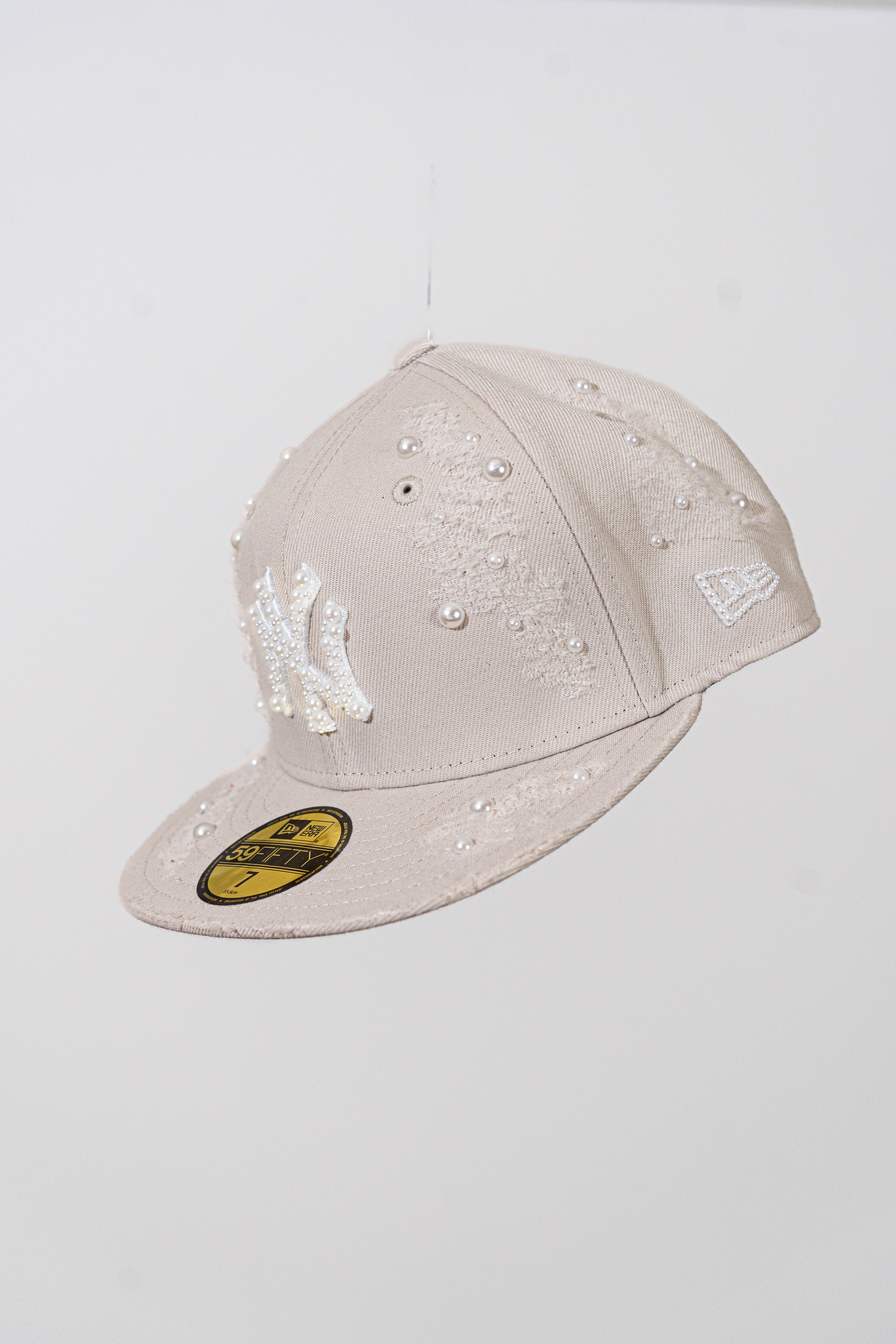 FITTED New York Beige Distressed Pearl