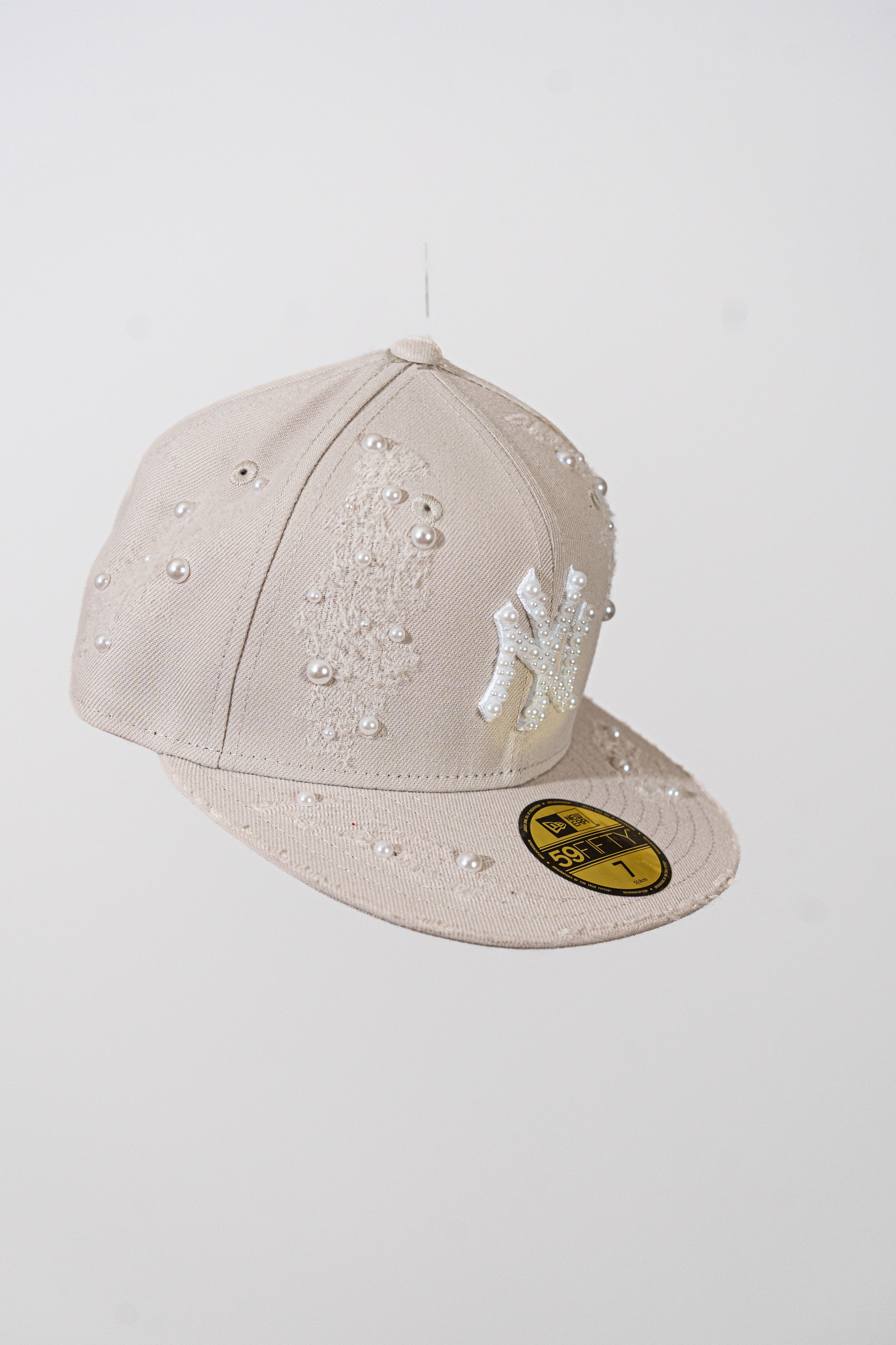FITTED New York Beige Distressed Pearl
